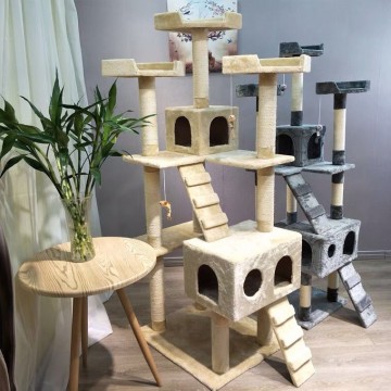 [2 Heights available] XL Cat Condo Scratching Tree